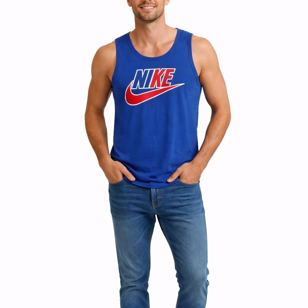 Nike Size Medium Blue Athletic Tank Top